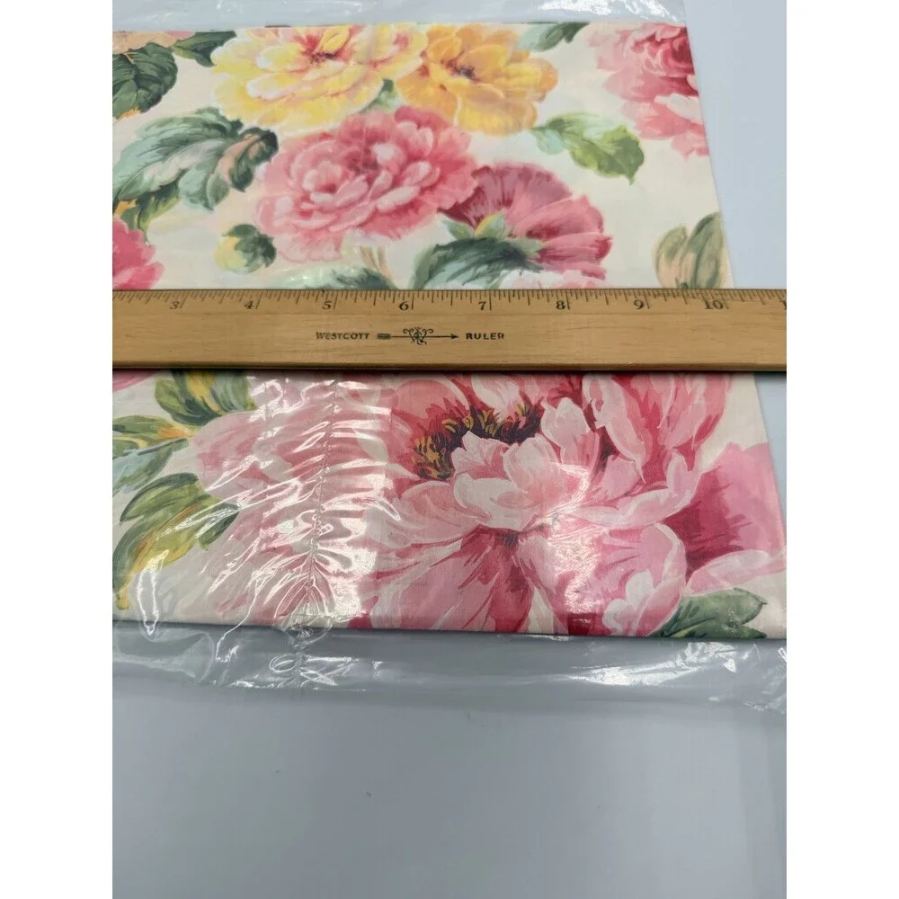 Vintage Hallmark Floral Peony Rose Gift Wrapping Paper 2 Sheets 20
